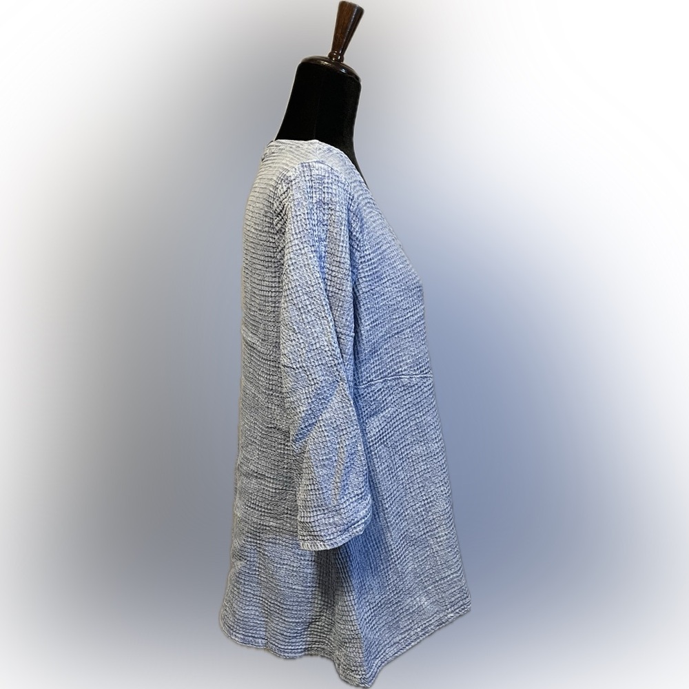 Focus Casual Life Cotton Mini Asymmetrical Waffle Tunic size S - Picture 2 of 14
